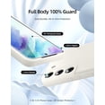 thumbnail image 2 of [3 in 1 for Samsung Galaxy S21 FE 5G Case, with Screen Protector, [Upgraded Enhanced Camera Protection][Microfiber Lining] Shockproof Liquid Silicone Phone Case. (Stone), 2 of 12