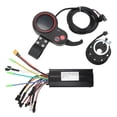 thumbnail image 2 of Kit de conversión de bicicleta eléctrica, kit de panel controlador de bicicleta eléctrica de 24 V, 36 V, 48 V, 30 A, kit controlador de motor sin escobillas para bicicleta, diseño de última generació, 2 of 12