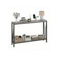 thumbnail image 4 of Dragonpad 2-Tier Narrow Console Sofa Table With Storage Shelf, Wood Entryway Table, V Side Design, 50 Lbs Load Capacity, Metal Frame Multipurpose Accent Tablefor Living Room Bedroom Couch Hallway, 4 of 11