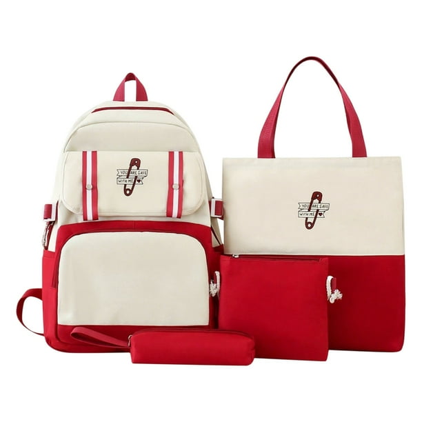 Conjunto de mochila de cuatro piezas para estudiantes, elegante y de gran capacidad
