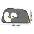 thumbnail image 3 of LSLJS Diatomaceous Bathroom Rugs lying Penguin Mat,Cute Animals Pattern 15.7"x23.6" Rubber Backing Non-Slip,Quick Dry Super Absorbent Extra Thin Washable - Bathroom Floor, Kitchen, Bathtubs, Bedroom, 3 of 3