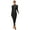 Black, variant on Womens One Piece Dance Unitard Long Sleeve Skating Jumpsuit Bodysuit Full Body Gymnastics Black M