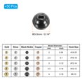 thumbnail image 2 of Uxcell 3.5mm Fly Tying Tungsten Beads Slotted Tungsten Beads Tungsten Round Ball Beads Black Nickle 50 Pcs, 2 of 7