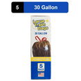 thumbnail image 2 of (6 pack) Basic Large Trash Bags, 30 Gallon, 5 Bags (Drawstring), 2 of 5