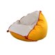 thumbnail image 2 of Silla con Bolsa de Frijoles, Sofá Perezoso con Relleno, Tatami, Sofá Suave, Cómoda Tumbona de Lona para Dormitorio, Sala de Estar, Terraza Acristalada Amarillo, 2 of 8