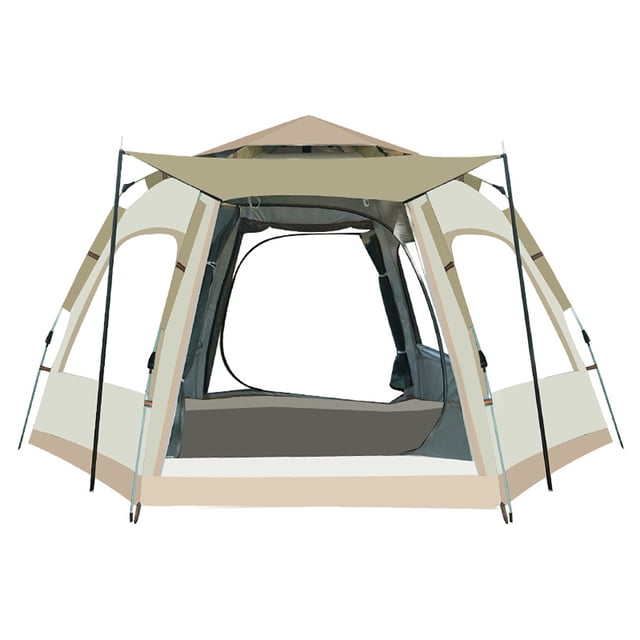 Tente Instantanée Pop-Up Portable Imperméable Tente Automatique Tente Familiale de Camping Cabane pour Camping Randonnée Alpinisme