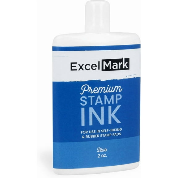 Self Inking Stamp Refill Ink - 2 oz. - Blue Ink