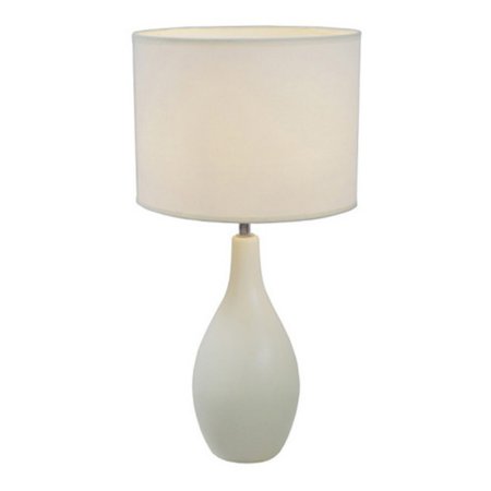 Ronbow Oval Ceramic - Simple Designs Oval Bowling Pin Base Ceramic Table Lamp