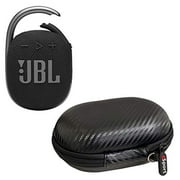 JBL Clip 4 Waterproof Portable Bluetooth Speaker Bundle with gSport Carbon Fiber Case (Black)