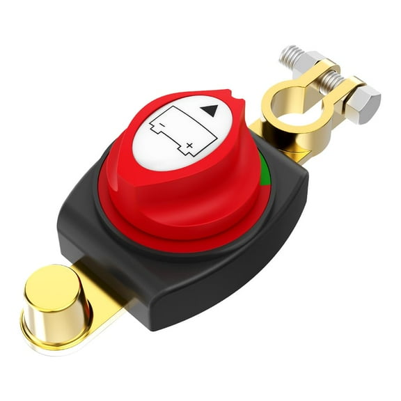 Battery Disconnect Switch, On/Off 275A 12-48V Top Post Battery Switch Heavy-Duty Battery Disconnect Switch for Car Vehicle RV and Boat