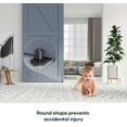 thumbnail image 3 of LoonWear Sliding Barn Door Bottom Floor Guide,Ball Bearings Adjustable Stay Roller,Wall Mount System,Flush Flat Bottom Design,2 Assemble Setup Options,Fit All Size Door,Black Black, 3 of 5