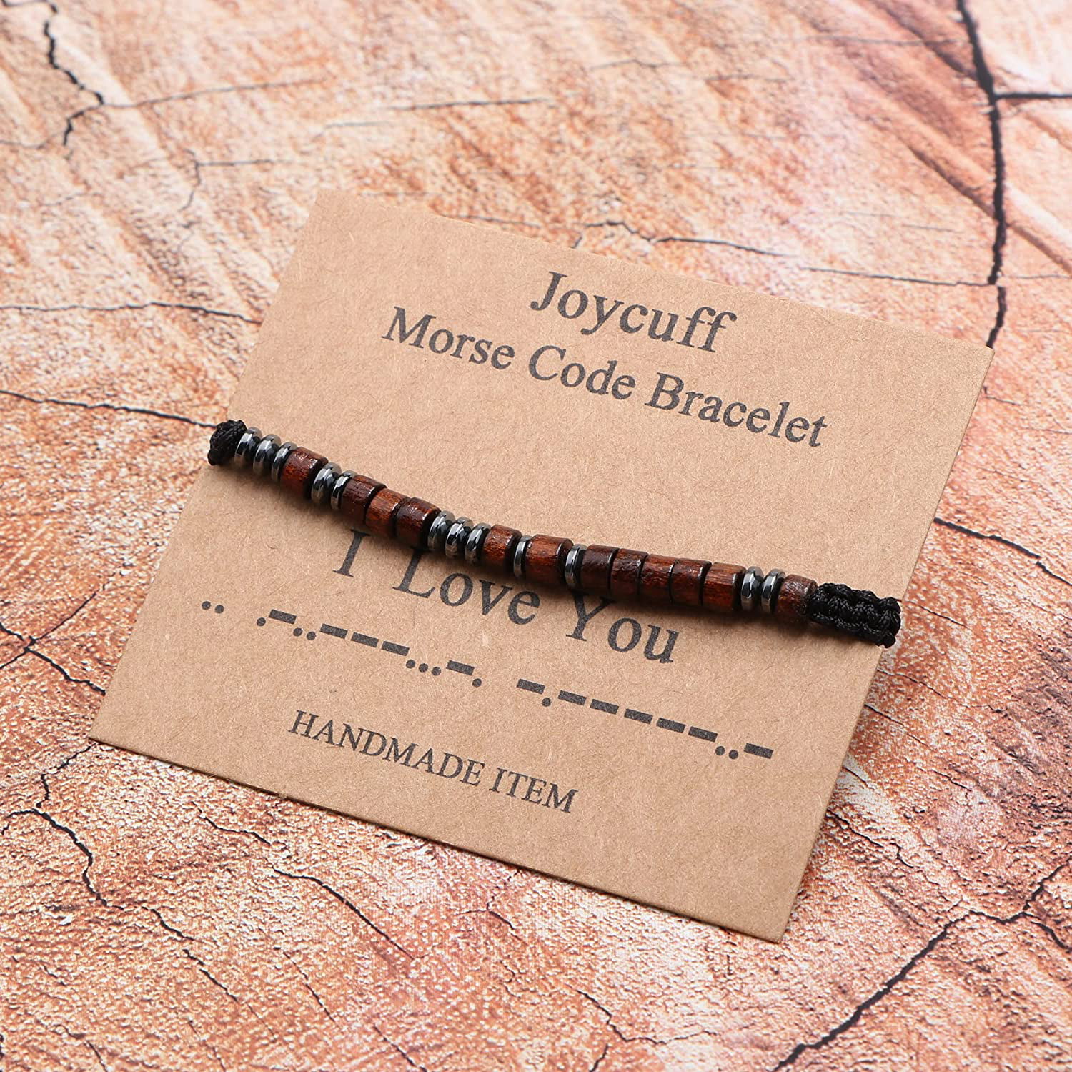 JoycuFF Morse Code Bracelets for Women Gifts for Her Women Teen Girls Mom Daughter Sister Best Friend Inspirational Funny Jewelry Silk Beaded Wrap Bracelet Adjustable