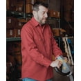 thumbnail image 2 of Flame Resistant Welding FR Shirt - 100% C - Light Weight - 7 oz (4X-Large, Red), 2 of 5