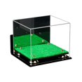 thumbnail image 6 of Deluxe Acrylic Baseball Cap Display Case Gold Risers, Mirror, Turf Base Wall Mount (A006-GR), 6 of 8