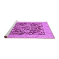 thumbnail image 2 of Ahgly Company Machine Washable Indoor Rectangle Abstract Purple Modern Area Rugs, 3' x 5', 2 of 4