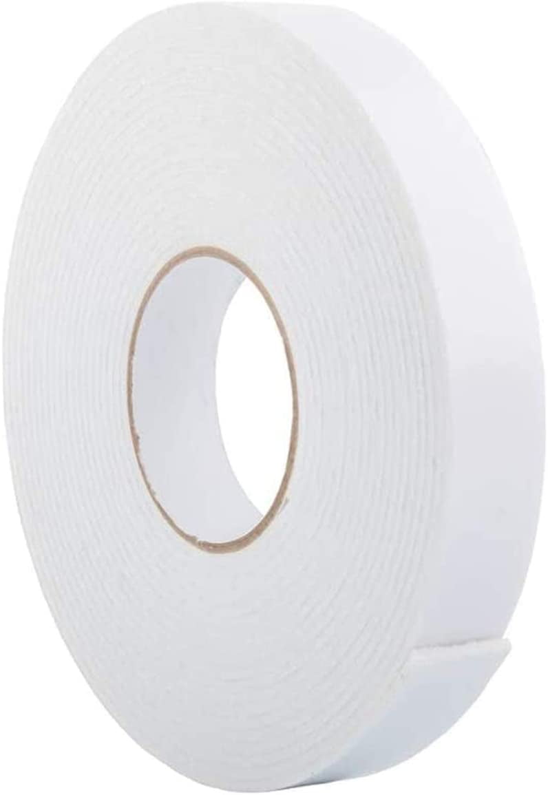 Double Sided White PE Foam Tape, 1-inch x 27 Feet, 1/16 Thick – Teegan Tapes