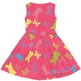 thumbnail image 4 of Sleeveless Girls Dress with Bunny and Butterfly Print Easter Crew Neck Casual Fit Soft Fabric for Daily Wear and Parties, 4 of 5