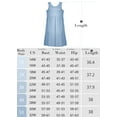 thumbnail image 4 of SHOWMALL Plus Size Summer Dress for Women Lake Blue 1X Casual Sleeveless Crewneck Flowy Pleated Sun Beach Boho Elegant Girls Babydoll Swing Dresses with Pockets, 4 of 11