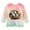 Pink, variant on Lovzfmll Girls' & Boys' Easter Celebration Print 3/4 Sleeve Tee, Big Kids Casual Pullover, Spring Holiday, Comfortable Shirt for Toddler 3 Years