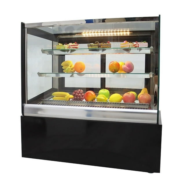 Vitrine à Gâteau Réfrigérée en Verre avec Fonction de Désembuage 220V
