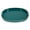 Green, variant on MAONAME Black Serving Trays with Handles, Oval Decorative Trays for Coffee Table, Nesting Trays Set of 2, Plastic Vanity Trays for Ottoman, Living Room