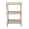 thumbnail image 4 of SAFAVIEH Cassie Amish Style Greige Rectangle Wood End Table (19.8 in. W x 15 in. D x 30 in. H), 4 of 9