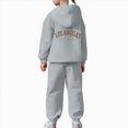 thumbnail image 4 of HCNTES Baby Girl Winter Clothes Girls Activewear Jogger Sets - 2 Piece Letter Print Graphic Pullover Hoodie Sweatshirt Sweatpants Sweatsuit Outfits, 4 of 7