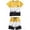 0-Yellow40, variant on Byoo Toddler Boy Gradient Splash Print Short Sleeve T Shirt and Short Set Breathable Casual Sport Outfit