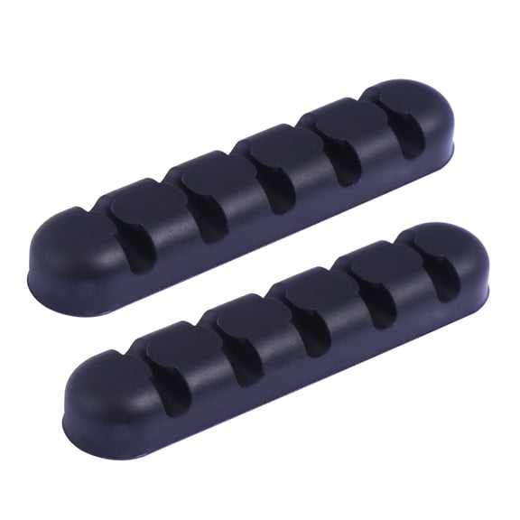 unbranded  2 Pcs Cable Organizer Computer Cord Sticker Tie Mount Black