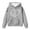 Grey, variant on Toddler Girls Hoodies Sweatshirts Winter Warm Pullover With Pocket Cute Horse Print Long Sleeve Hooded Sweatshirt Kids Clothing Black Size 4-5T