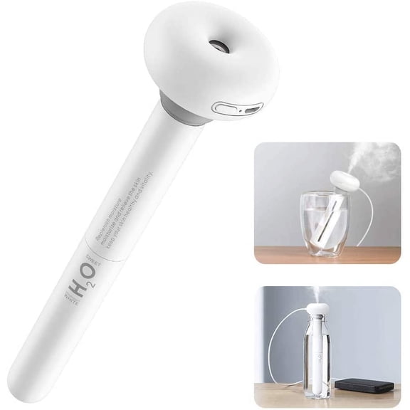 OUSITAI Mini Personal Humidifier for Car, Bedroom, Portable Ultrasonic Cool Mist Humidifier for Plant with Adjustable Length, Container Diversity, Whisper Quiet,Travel USB Small Humidifiers for Office