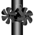 thumbnail image 2 of Ruibeauty Fireplace Fan Double Head 12 Blade Furnace Fan Wall Mounted Unpowered Operation, 2 of 5