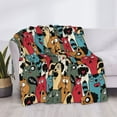thumbnail image 3 of Uemuo Different Cats 1 Printed Throw Blanket for Couch, Fluffy Fuzzy Blankets for Bed, Sofa, Cozy Flannel Faux Fur Blanket-60"x50", 3 of 6