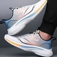 thumbnail image 6 of Domzle Men's Lightweight Running Shoes, Breathable Mesh Athletic Sneakers, Lace Up Cushioned Casual Walking Shoes for Workout Training Orange, 6 of 6