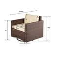 thumbnail image 4 of W Unlimited Set Of 4 Glider Chair With Dark Brown Finish SW1841SGC-SET4, 4 of 4