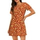 thumbnail image 1 of Fotbe Pizza Bata de Dormir para Mujer con Estampado, Camisón de Algodón de Manga Corta, Ropa de Dormir Casual, 1 of 6