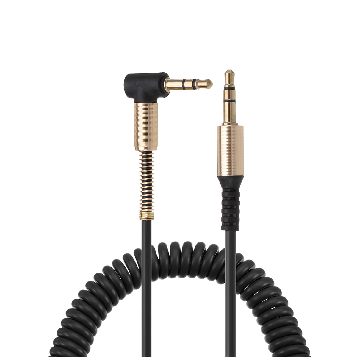 1M 3.5mm Jack Coiled Stereo Spring AUX Audio Cable Male to Male Cable Wire For Car Smartphone