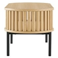 thumbnail image 3 of Modway Fortitude Oval Wood Coffee Table with Open Storage in Oak, 3 of 9