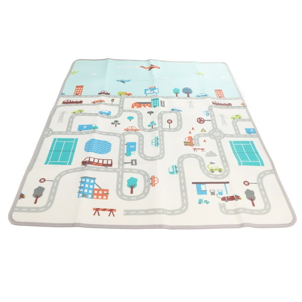 Alfombra De Juegos Para Bebés, Alfombra Para Gatear Para Bebés, Alfombra XPE De 180x150cm Con Bolsa De Almacenamiento Para Juegos En Interiores
