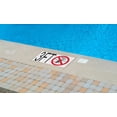 thumbnail image 4 of Aquatic Custom Tile - Ceramic Number 3 Pool Sign Depth Marker, 5.8"x5.8" w/ 5" Font Pool Signs, Abrasive Non-Slip Finish, Swimming Pool Safety Signage for Concrete Deck & Inground Pool, Made in USA, 4 of 4