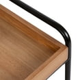 thumbnail image 4 of Kate and Laurel Nicco Modern Transitional 2-Tier Side Table, 16 x 13 x 26, Natural Wood and Black, Tiered Rectangle End Table for Storage and Display in Living Room Home Decor, 4 of 8