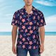 thumbnail image 2 of Fotbe American Stars Camisa Hawaiana para Hombre Unisex – Camisa Casual de Verano con Botones de Manga Corta de Algodón y Lino,X-Large, 2 of 7