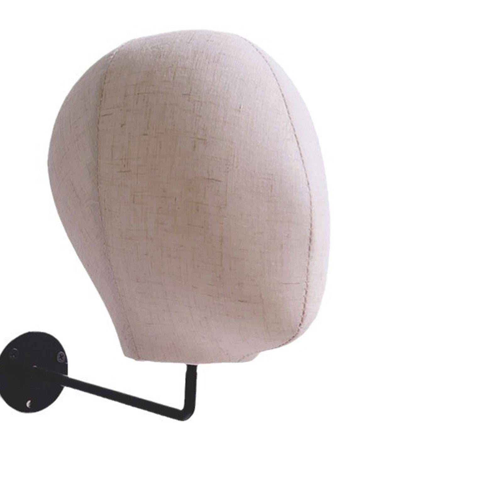 FITYLE Mannequin Head Wall Mount Fabric Head Hanging Stand Glasses