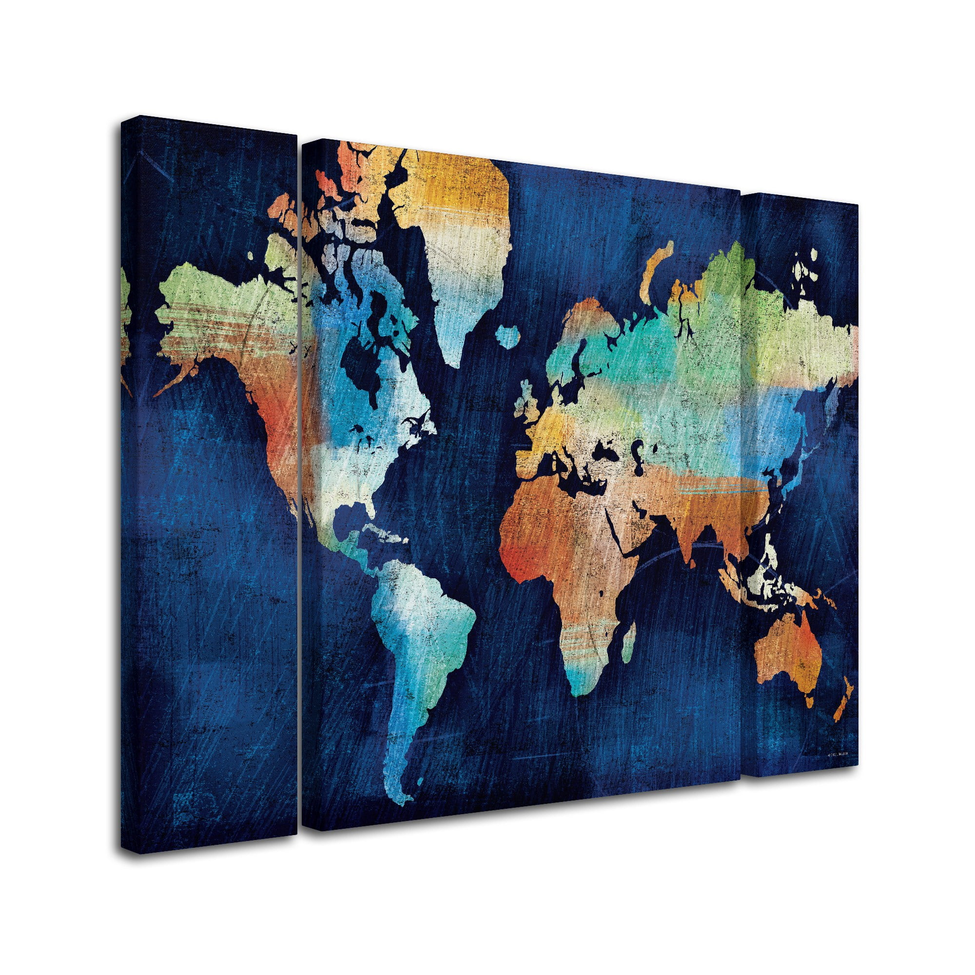 Trademark Fine Art "Seasons Change" Canvas Art by Michael Mullan Three Panel Set