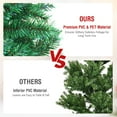 thumbnail image 3 of Topbuy Realistic Glittery Christmas Tree 7FT Iridescent Hinged Pine Tree W/ PVC & PET Leaves, 3 of 10