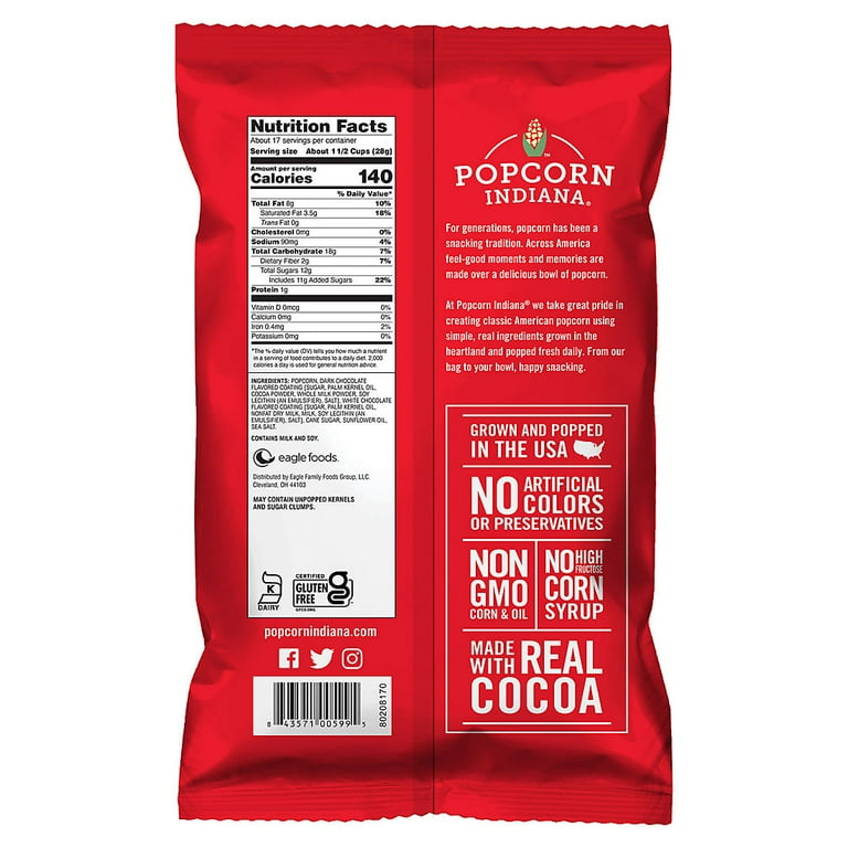 Popcorn Indiana Black White Drizzlecorn 17oz Walmart