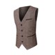 thumbnail image 1 of Chaleco de ropa de trabajo con botones ajustados de un solo pecho informal a juego de color para hombres Pompotops  oipoqjl29701, 1 of 1