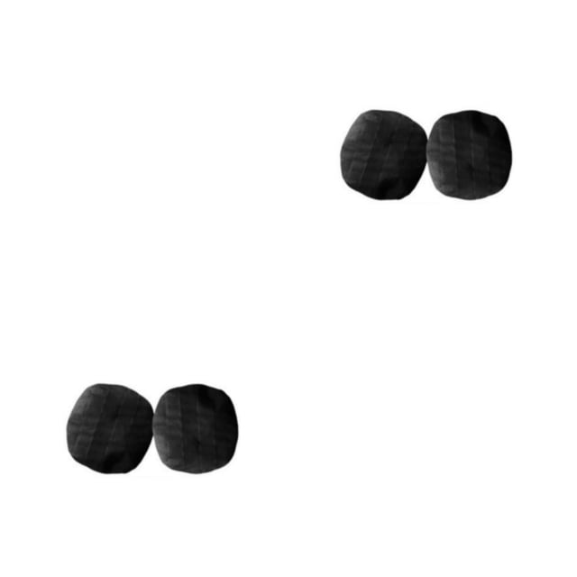 sweethay Cubierta de micrófono premium de 200 piezas: cubierta de polvo no tejida adecuada para micrófonos Nueva tapa de micrófono negro + negro + negro (100 piezas) 2Conjunto