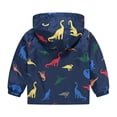 thumbnail image 4 of 3-4 Years Toddler Rain Jacket Kids Cartoon Windbreaker Coat Baby Girl Boy Zip Hooded Outerwear Fall Infant Raincoat Blue Sweatshirt, 4 of 6