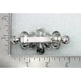 thumbnail image 4 of Faship Gorgeous Navy Blue Rhinestone Crystal Floral  Hair Barrette Clip, 4 of 4